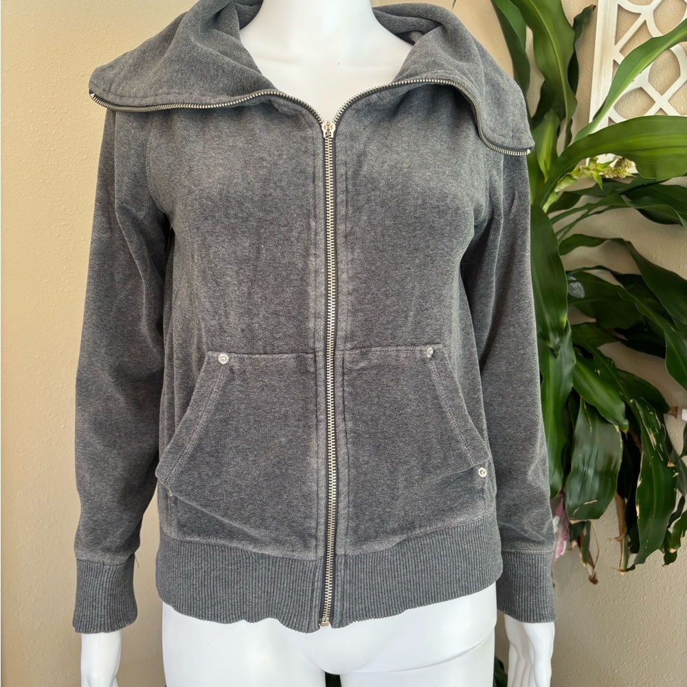Michael Kors velour zip jacket